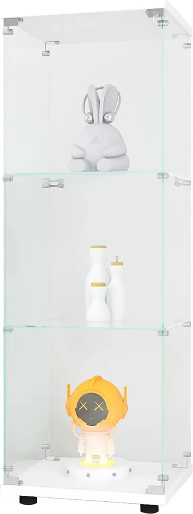 Vitrine d'exposition gain de place avec LED : protégez vos objets préférés