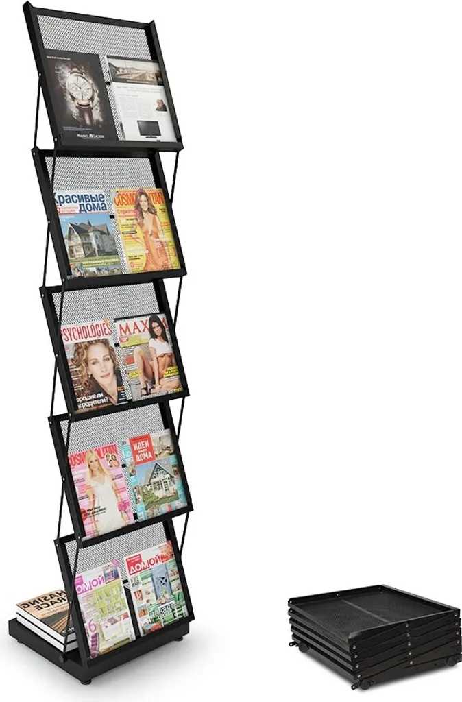 Porte-brochures pliable pour organiser vos catalogues sans encombrement