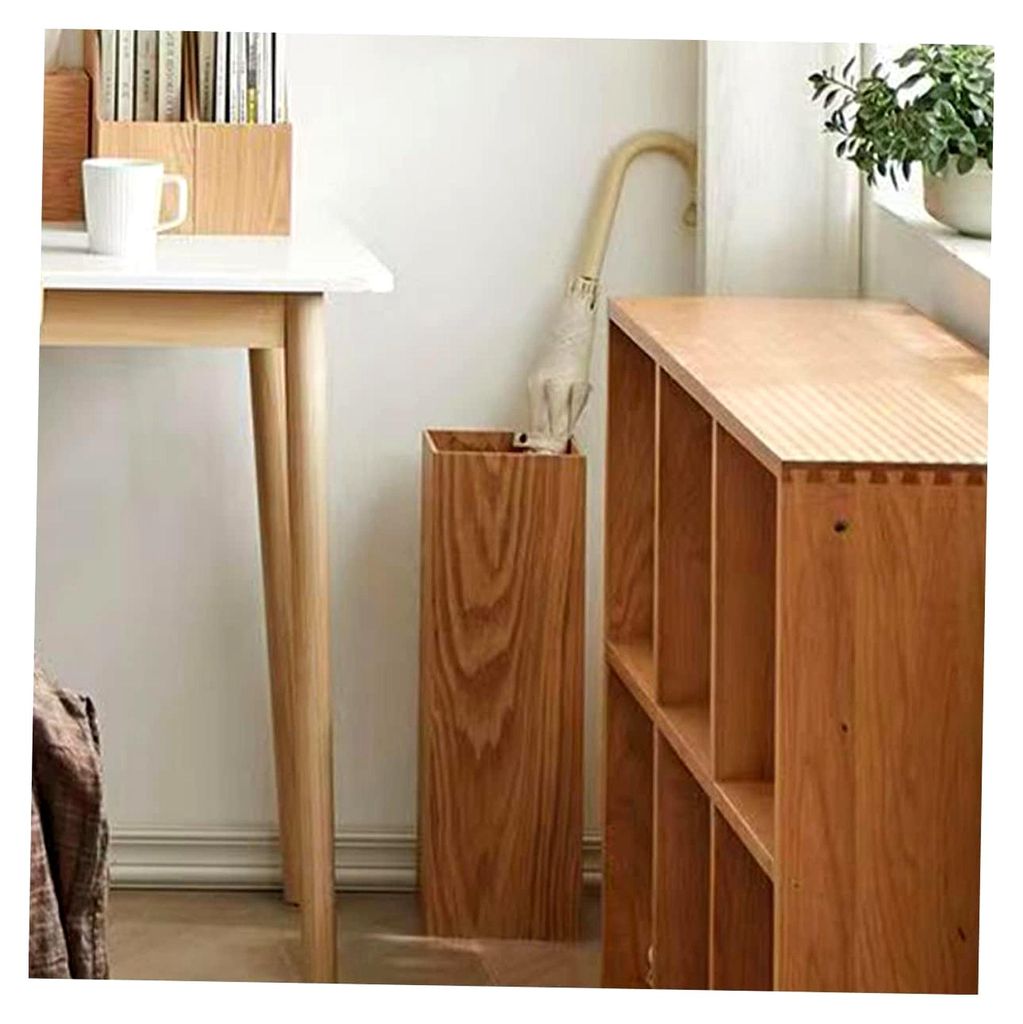 Hölzerner Regenschirm-Eimer für die Tür, Retro-Schirmständer, Schirmablage, Regenschirm-Aufbewahrungsbehälter, Stehendes Design, Rustikaler Da...