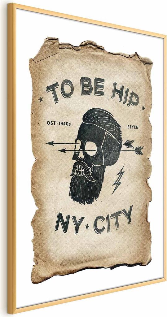 Posterpapier Poster - To Be Hip 29.7x42 cm Text m-C-0293-ao-a