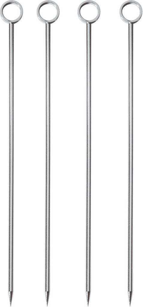 Paderno Cocktailspiesjes, roestvrij staal, 10 cm - 4 stuks Productafbeelding 