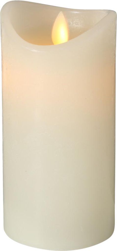 Boltze LED-Kerze Bino 7,5 cm, Höhe 15 cm, Farbe cremeweiß, Produktbild 