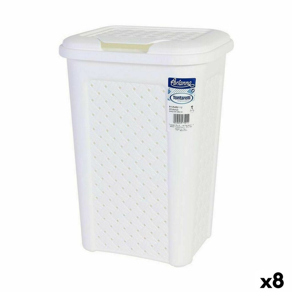 Odpadkový koš Tontarelli Arianna 10 L White (8 kusů) Obrázek produktu 
