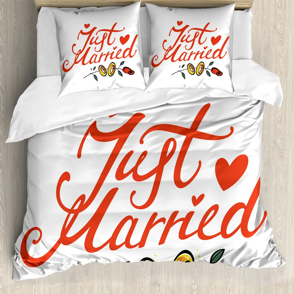 Sacco Piumino ABAKUHAUS 155x220 Antiacaro Rosso e Bianco Design Nozze