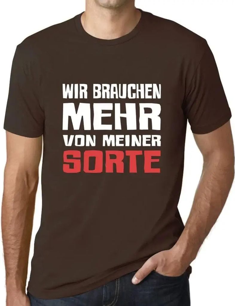 Herren Grafik T-Shirt Mehr Von Meiner Sorte Öko-Verantwortlich Vintage Jahrgang Kurzarm Lustige Druck Geburtstag Geschenk Mann