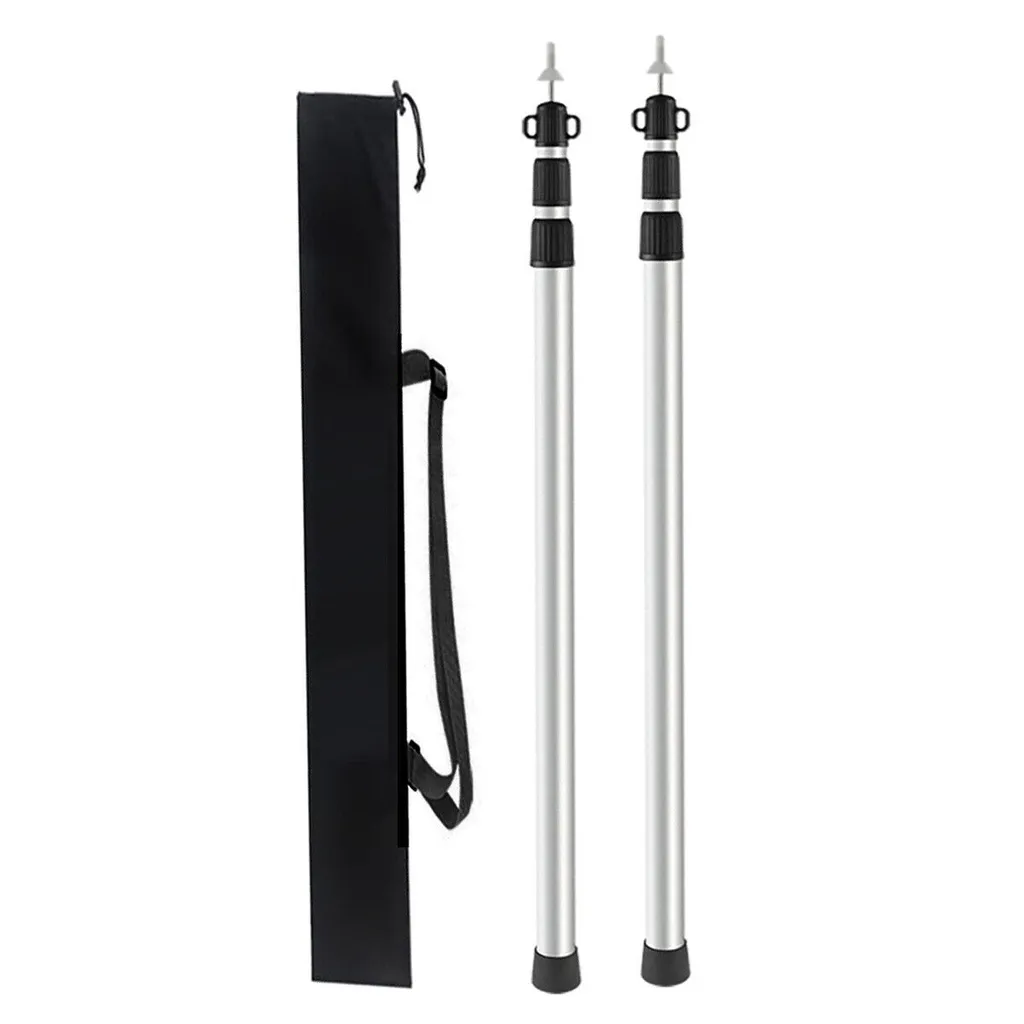 Tige télescopique pour tente en aluminium 90-230 cm mât de camping solide