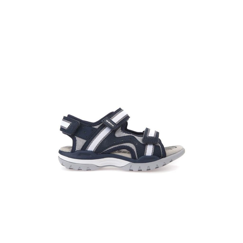 GEOX J BOREALIS Casual Sport Kinder Outdoor Sandale navy-grey Gr.28-41 EUR 37