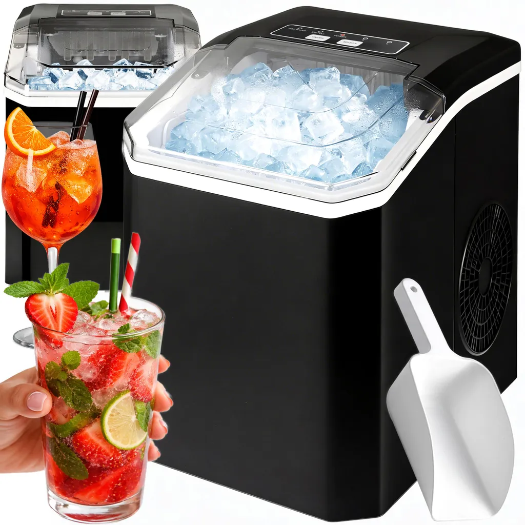 Machine à glaçons Retoo : Finie l'attente avec 12kg de glace par jour