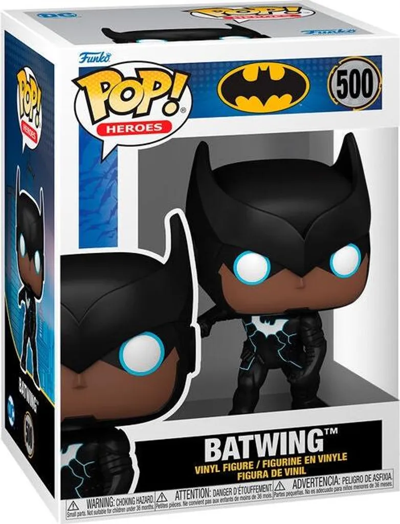 Véhicule Batwing Batman avec Figurine de Collection pour Enfant et Fan