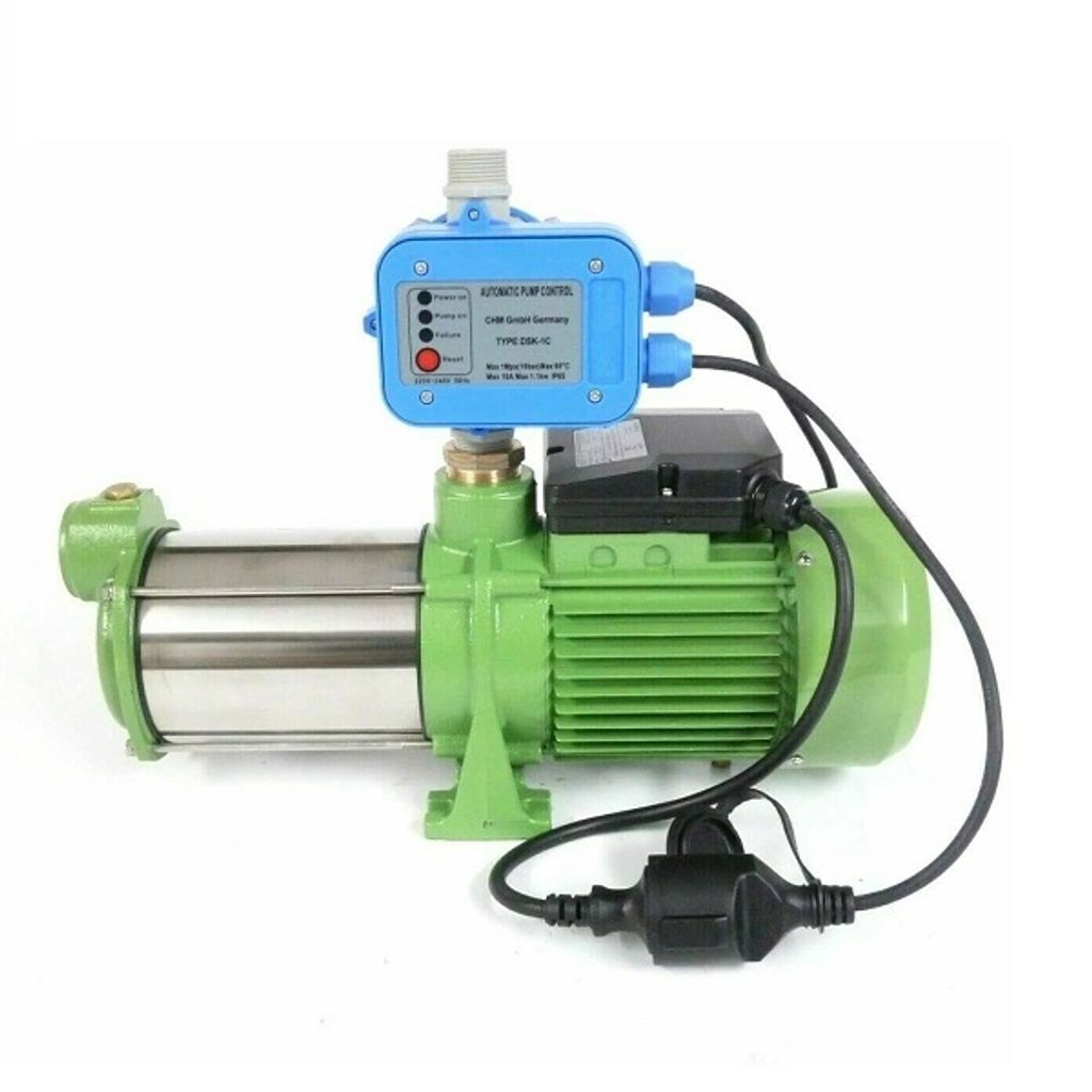 Wasserpumpe 60 l/min 1,1 kW 230V mit Trockenlaufschutz