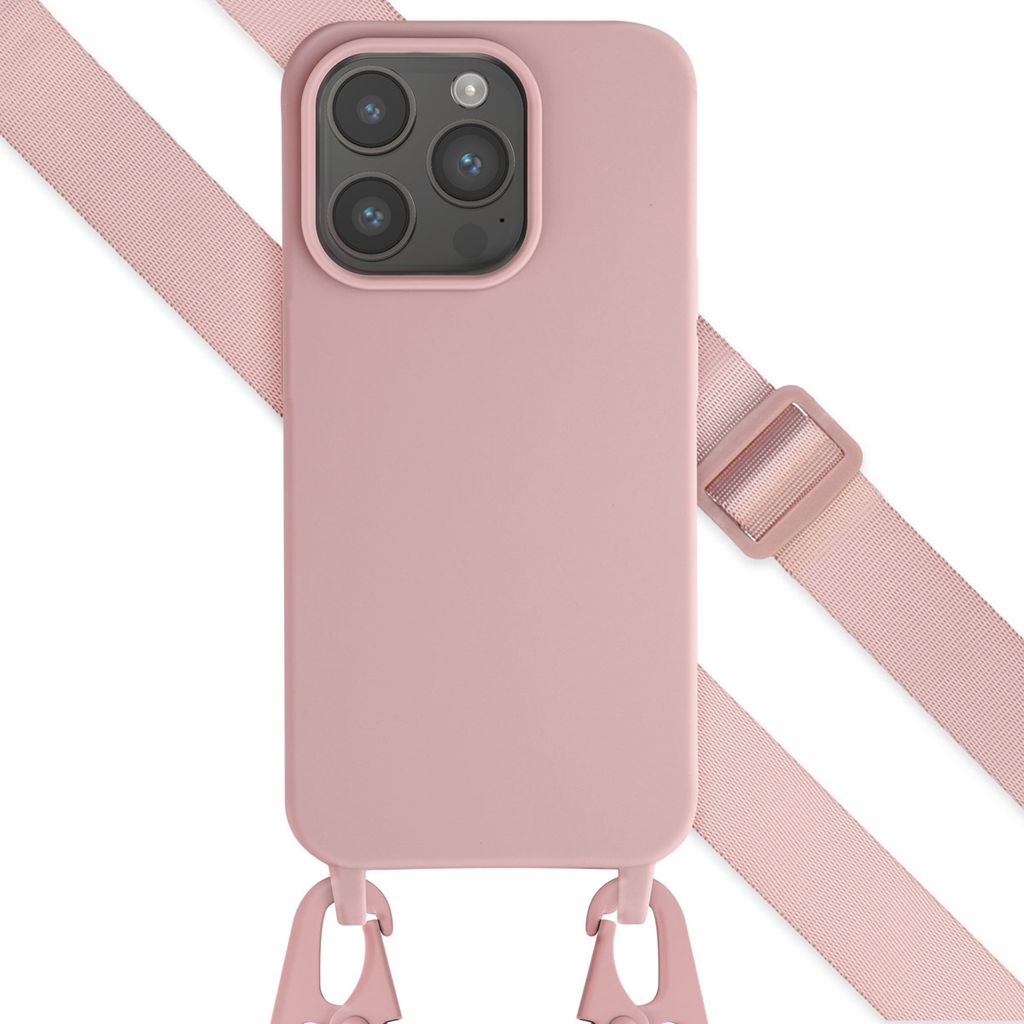 Selencia SilikonHülle mit abnehmbarem Band iPhone 15 Pro - Produktbild 