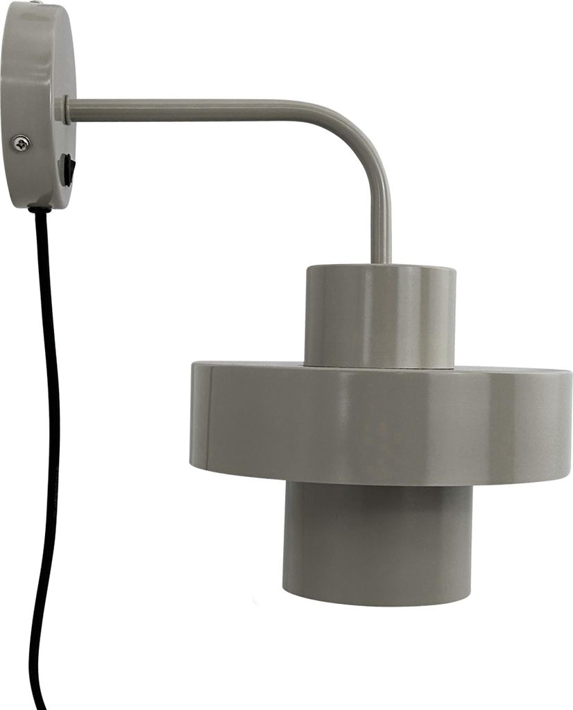 Wandleuchten Wandlampe LED Wandbeleuchtung Leselampe Wohnzimmer Metall Schlafzimmer STOKE grau