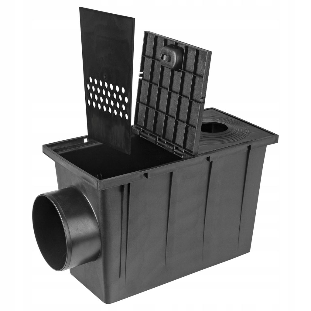 Seitlicher Dachrinnenreiniger, Schwarz, 50–125 mm