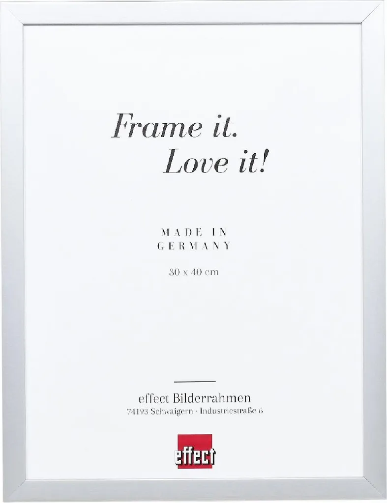 Cornice Top Cube 18x27 Legno Argento - Vetro Antiriflesso da Galleria