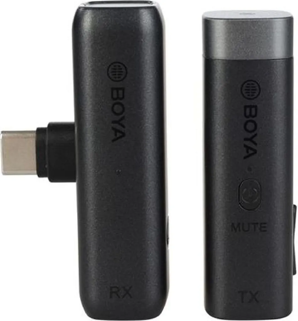 Microphone sans bruit parasite Boya BY-WM3U gris pour smartphone