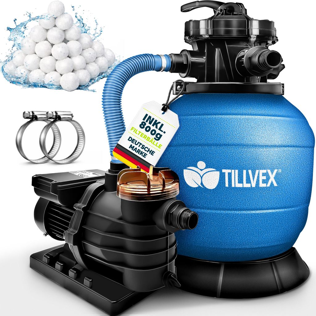 system filtrów piaskowych tillvex do basenu 10 m³/h z Zdjęcie produktu 