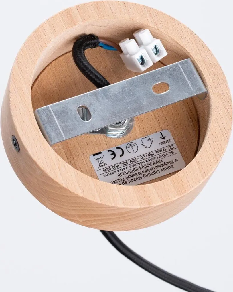 Lampadario Moderno JAGA Nero Sollux - Design Scandinavo Acciaio E27 - 24