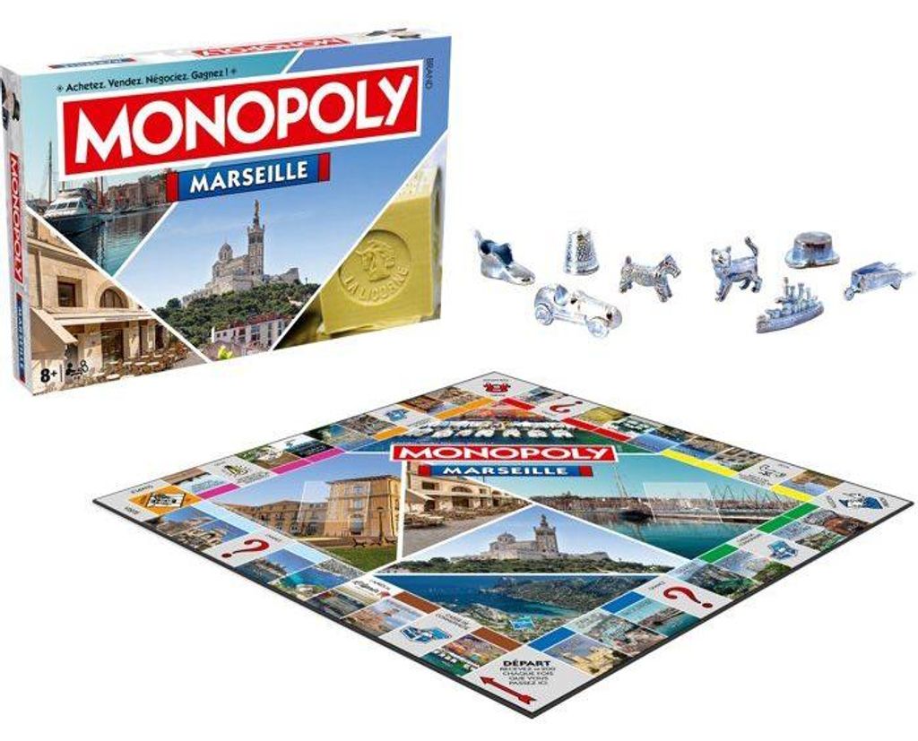 MONOPOLY Marsylia – gra planszowa – GEWINNZÜGE – dla 2 do 6 Zdjęcie produktu 