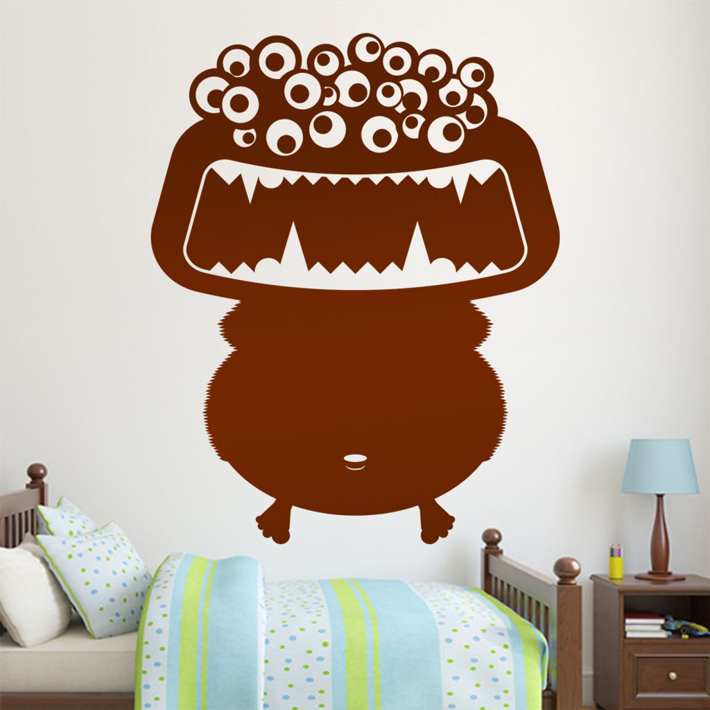 hauptsachebeklebt KIWISTAR Irres Augenmonster Wandtattoo in 6 Größen - Wandaufkleber Wall Sticker - Dekoration, Küche, Wohnzimmer, Schlafzimmer,...