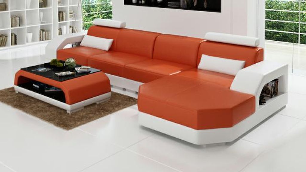 Ledersofa Xxl Wohnlandschaft Garnitur Leder Garnitur Eckcouch Ecksofa Polster