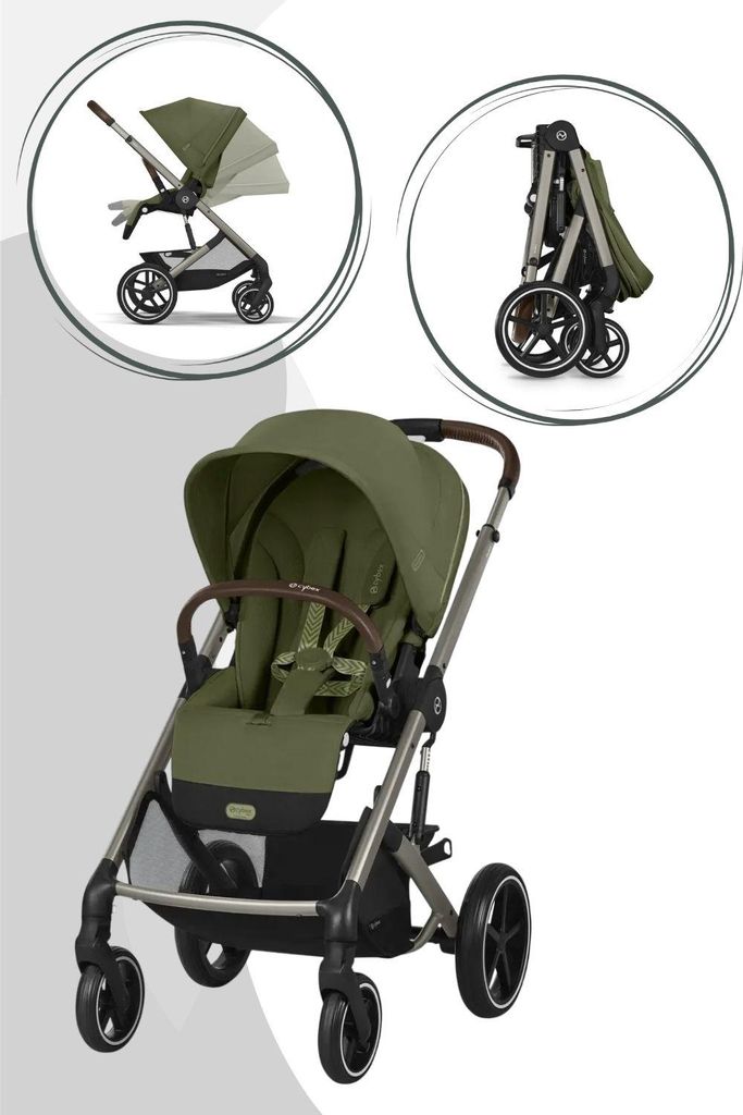 Cybex Balios S Lux Kinderwagen - Kollektion 2026, Farbe:Moos Green