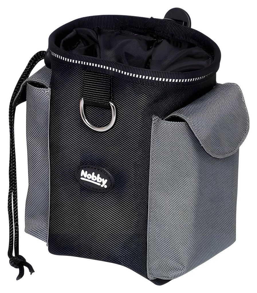 Nobby Snackbeutel 2 in 1 grau Ø 11 x 16 cm