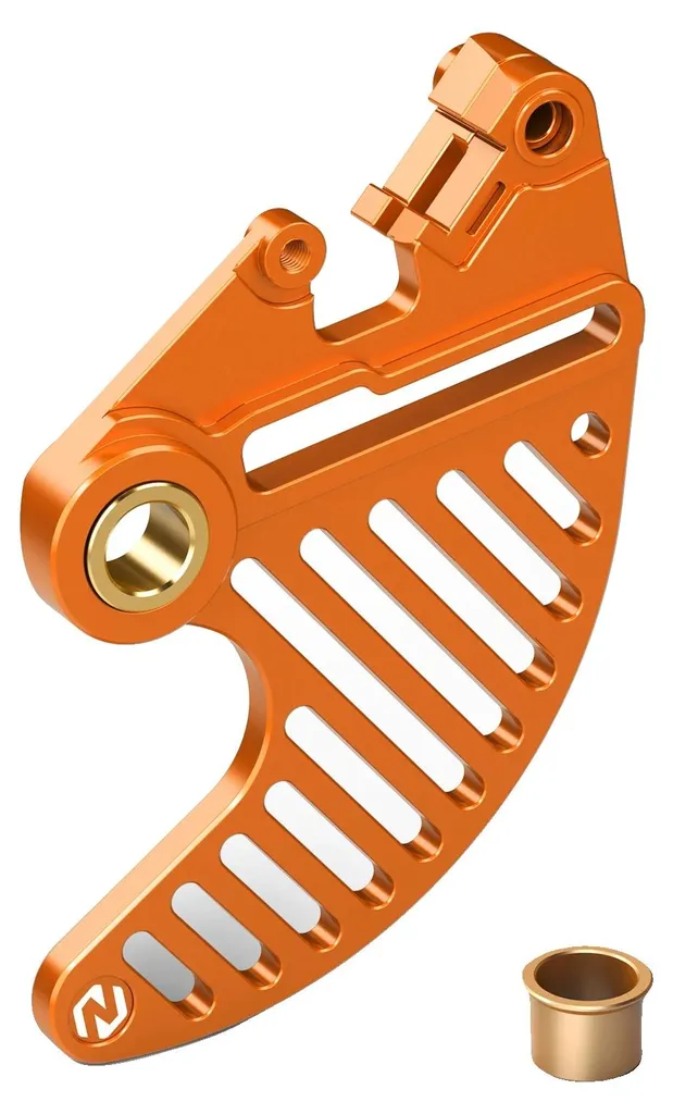 Protection disque de frein ultra légère en aluminium aéronautique orange