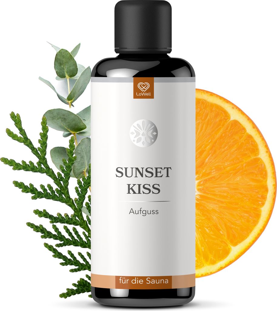 LoWell® 100ml Saunaaufguss Sunset Kiss - Das Sauna Zubehör Produktbild 