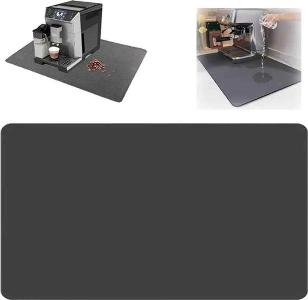 Tapis anti-éclaboussures 60x50 cm pour machine à café et évier de cuisine