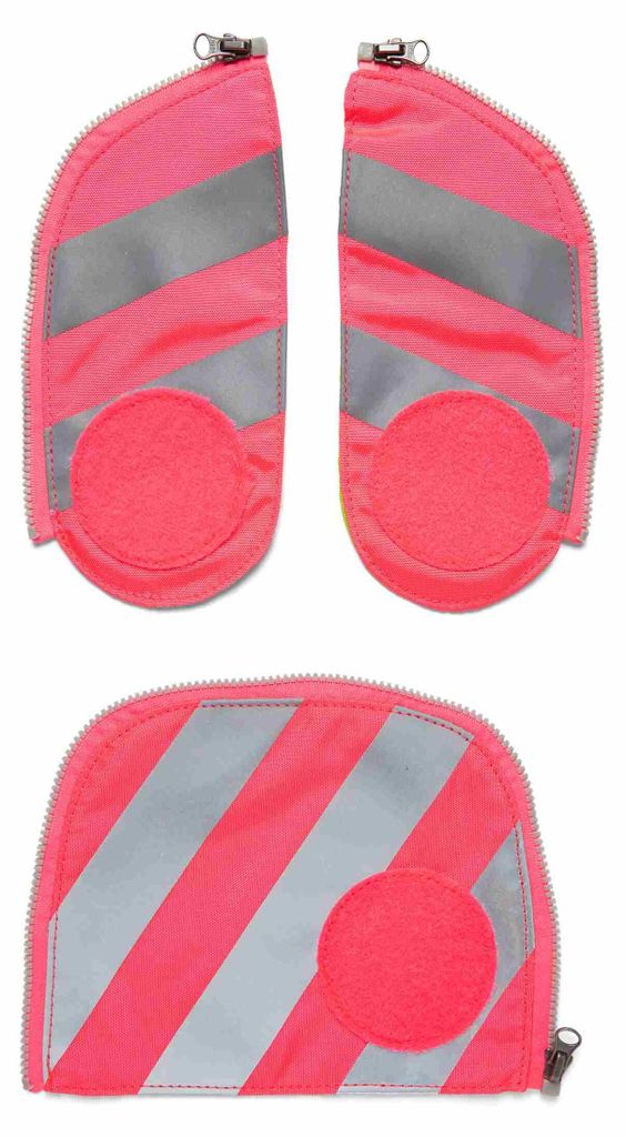Zestaw plecaka ergobag Fluo-Zip w kolorze różowym z Zdjęcie produktu 