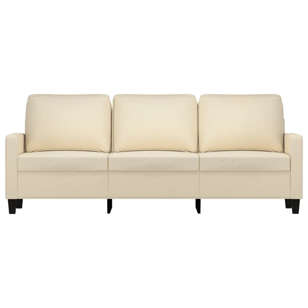 "2026 Aktion" 3-Sitzer-Sofa - CLORIS - Couchgarnitur - Sofa Set Sitzmöbel - Creme 180 cm Stoff - 198 x 77 x 80 cm - DEMöbel5921651