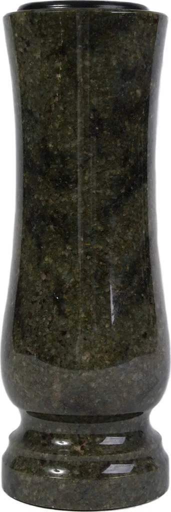 Vase de cimetière en granit vert pour tombe et monument funéraire