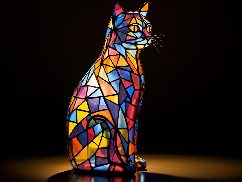Plakat 20x15cm Katzenfenster