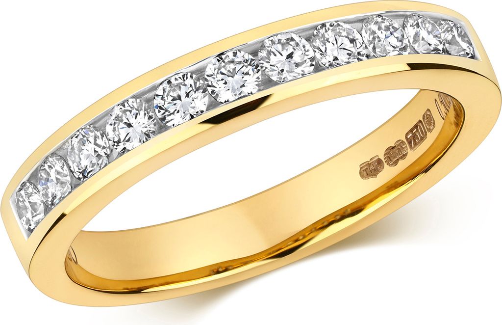 Funkelndes Feuer 18 Karat (750) Gold Damen - Diamant Ring Produktbild 