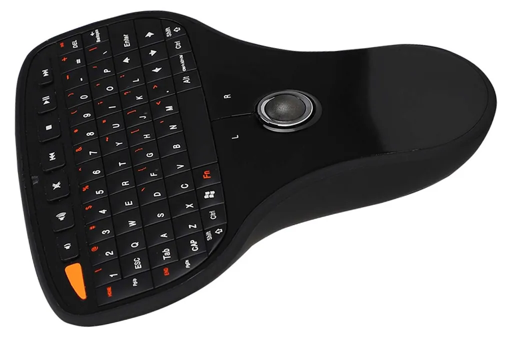 Clavier sans fil pour Smart TV et PC N5901 QWERTY avec trackball de salon