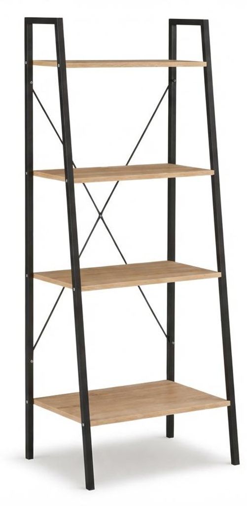 TAYLOR SONOMA Bücherregal, 4 Ablagen, 147 x 60 cm, Sonoma-Eiche