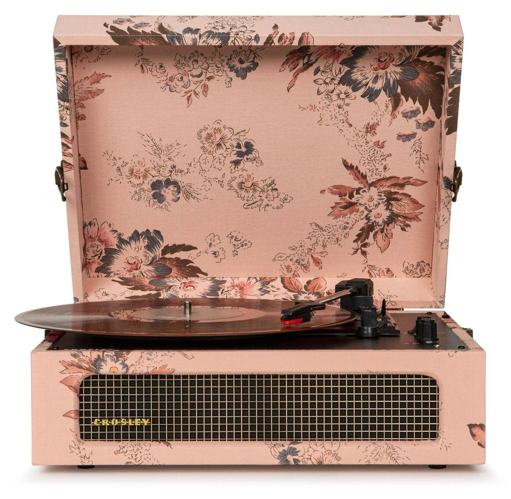 Crosley Voyager Bluetooth Plattenspieler Blumen
