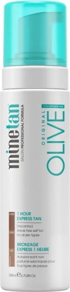 Mousse Autobronzante MineTan Olive 200ml Anti-Traces et Hydratation Mousse