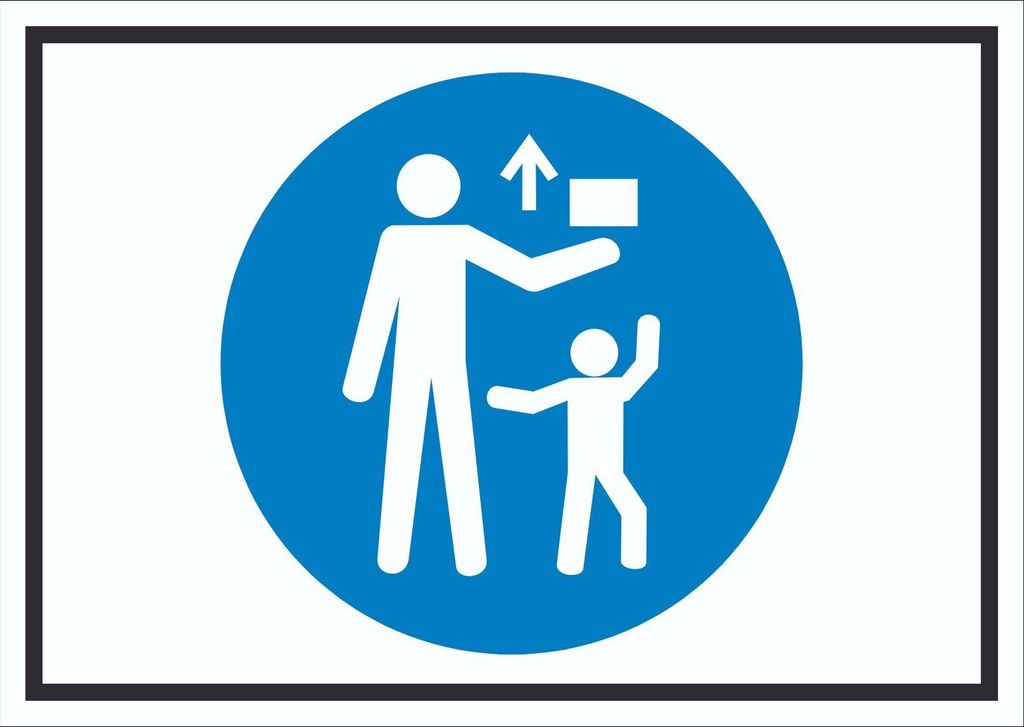 Von Kindern fernhalten Symbol Schild A5 (148x210mm)