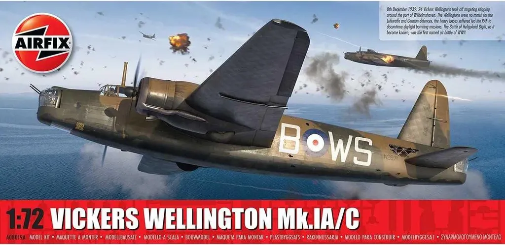 Vickers Wellington Mk.IA/C Airfix 1:72 Maquette pour Collection