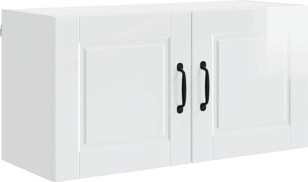 vidaXL Küchenschrank Hochglanz Weiß 80 x 31 x 40 cm Holzwerkstoff