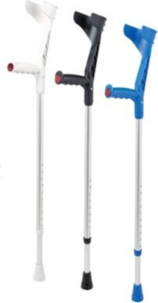 Unterarmgehstütze ECO 120 mit Druckknopf (Paar)>>>>Farbe: lichtgrau
