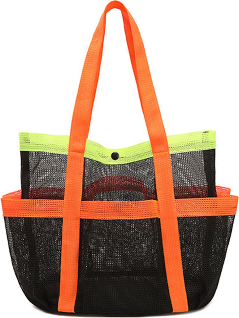 Netz-Strandtasche, Netz-Aufbewahrungstasche für die Dusche, große Kapazität, Tragetasche, Strandtasche, Organizer für Toilettenartikel und Hand...