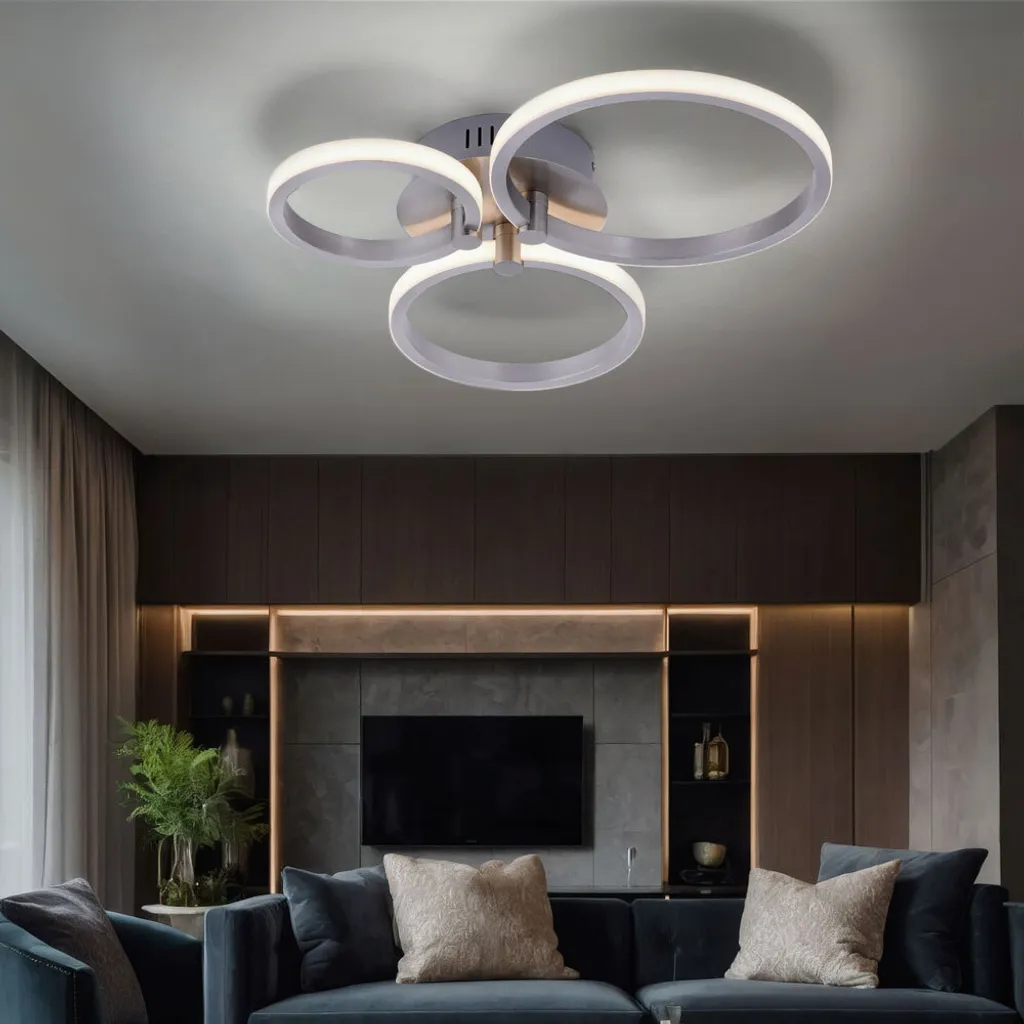 Plafoniera LED Johanna 15962: Luce Calda 3000K per Camera e Salotto - 9