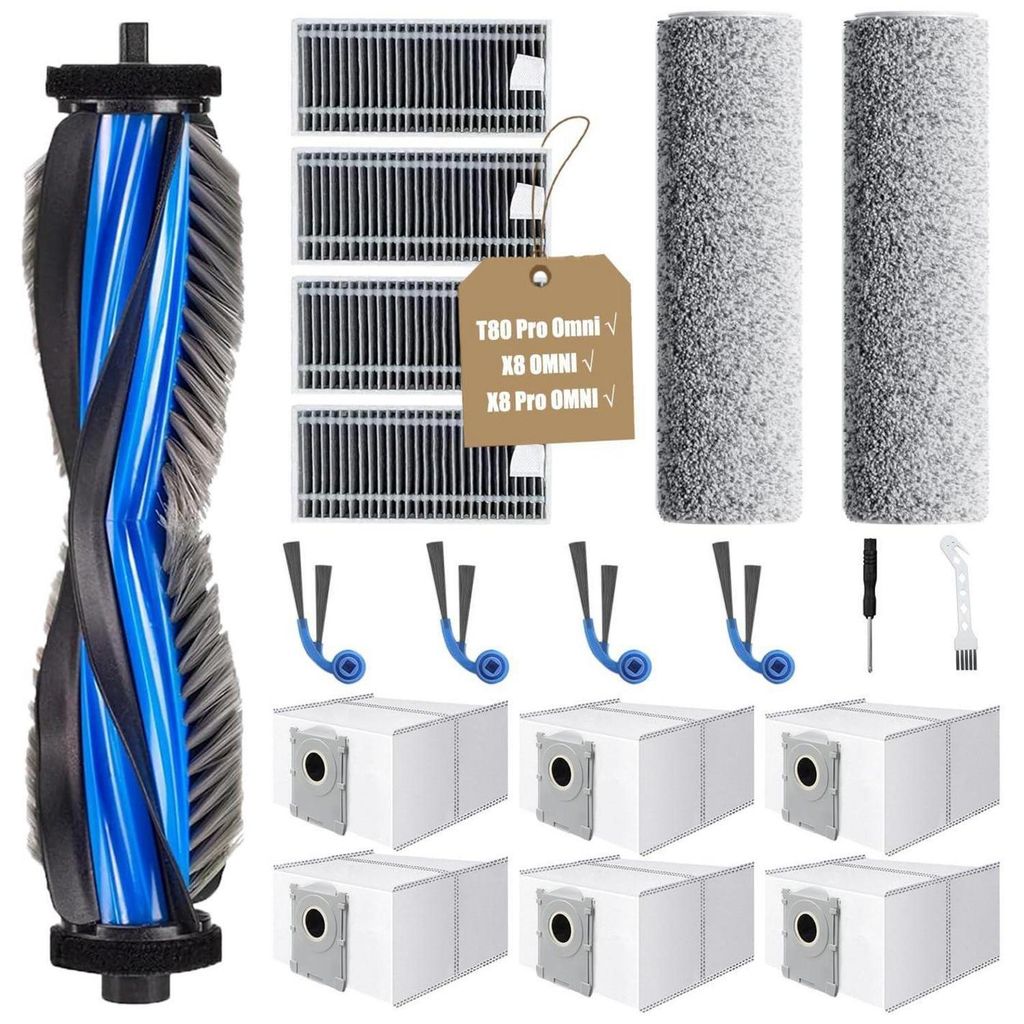 19-teiliges Zubehörset für Ecovacs Deebot T80 Pro Omni, X8 Produktbild 