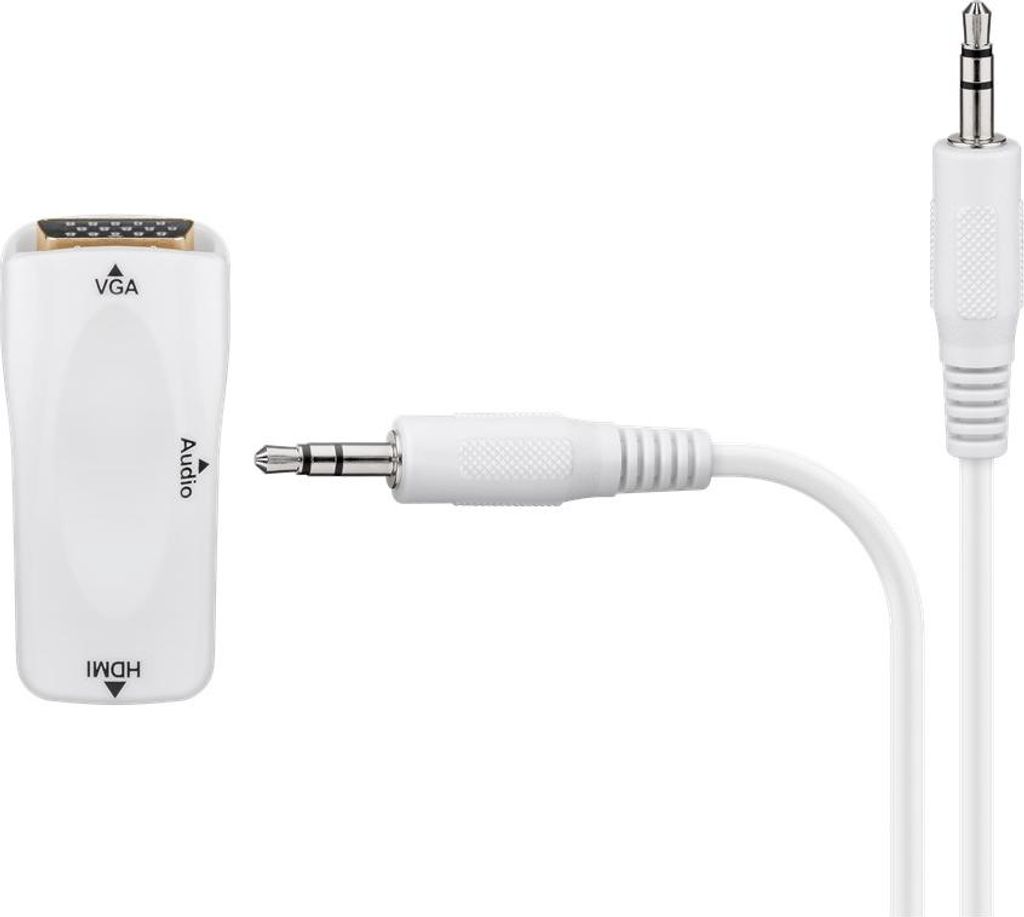 Goobay 44794 Adattatore compatto HDMI™/VGA incl. audio, Immagine del prodotto 
