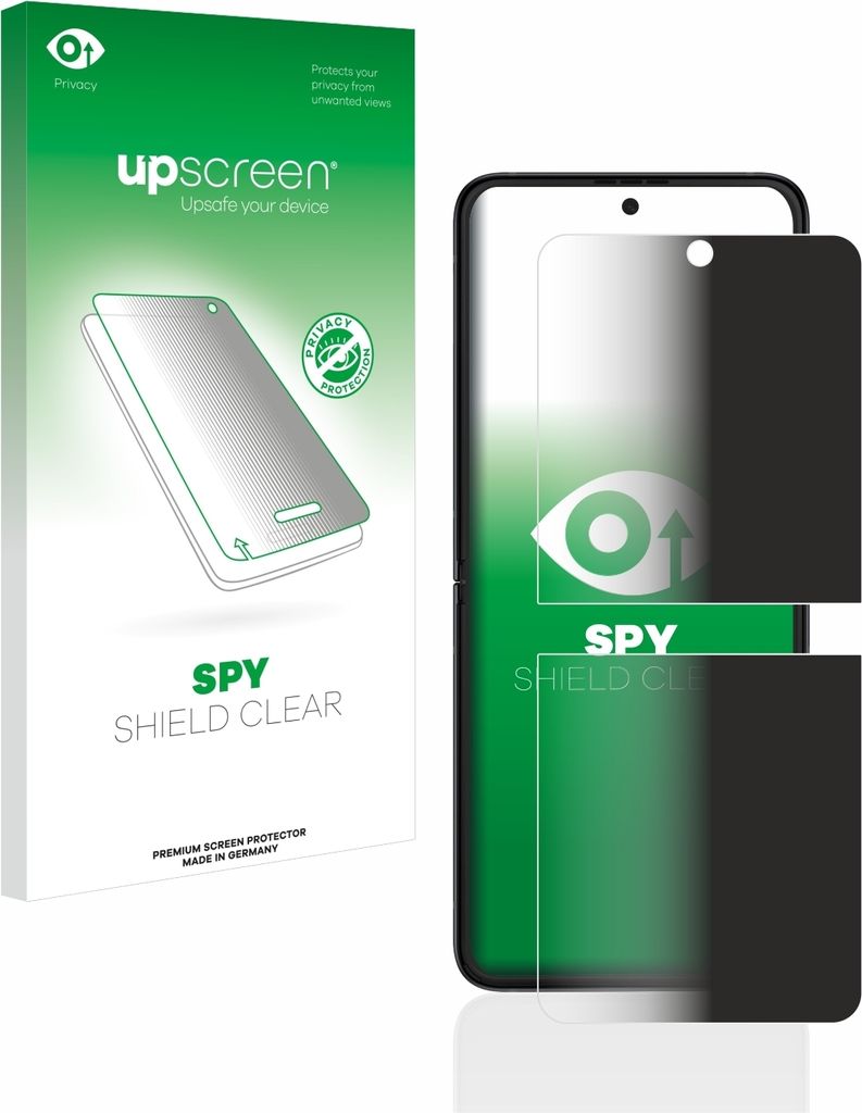 Für Samsung Galaxy Z Flip 3 5G Sichtschutzfolie Schutzfolie upscreen Anti-Spy Privacy Sichtschutz Blickschutz Display Schutz Folie Blaulichtfilter