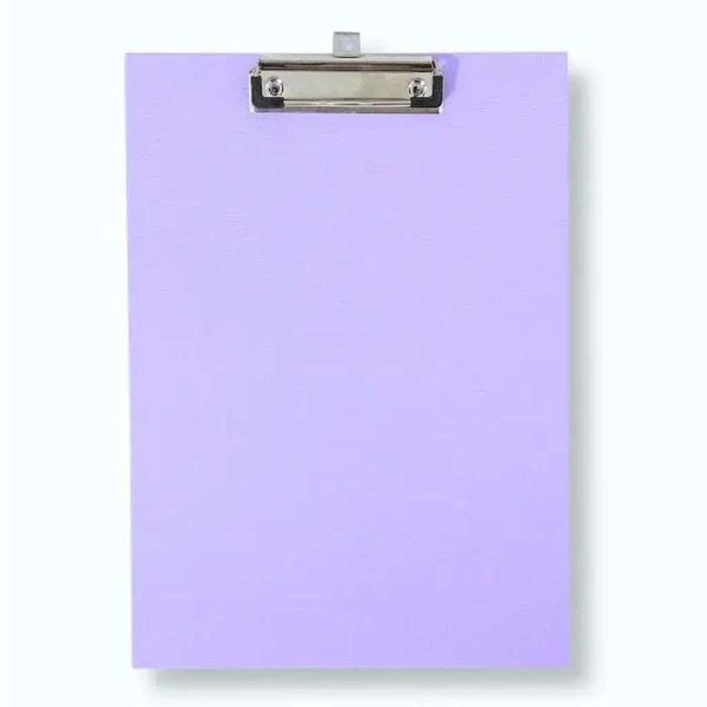 Cartoncino A4 con clip premium viola chiaro Immagine del prodotto 