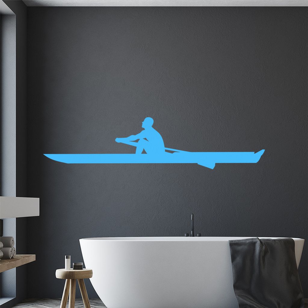 Rudern Ruderboot Ruderer Wandtattoo Wandaufkleber Wall Sticker - Dekoration, Küche, Wohnzimmer, Schlafzimmer, Badezimmer