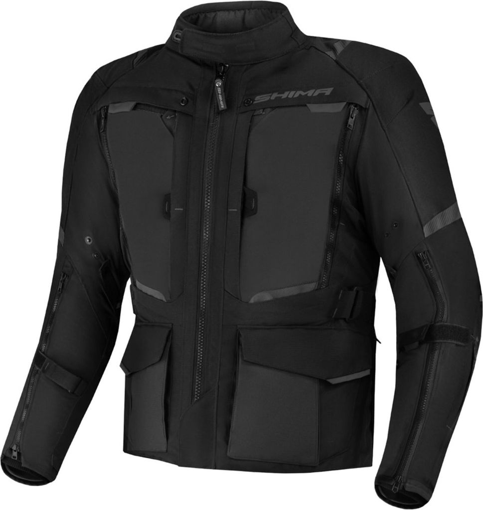 SHIMA Hero 2.0 wasserdichte Motorrad Textiljacke, schwarz, 6XL